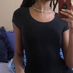 Capezio | Black Crewneck Bodysuit Size S